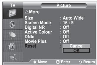 SAMSUNG LE23R86BD - Resetting the Picture Settings to the Factory Defaults - 2