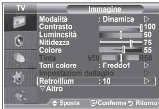 SAMSUNG LE23R86BD - È possibile regolare la luminosità dello schermo modificando la retroilluminazione dell'LCD. (0~10) - 1