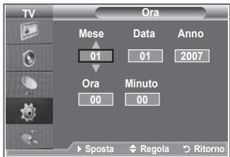 SAMSUNG LE23R86BD - Impostazione e visualizzazione dell'ora corrente - 2