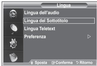 SAMSUNG LE23R86BD - Selezione della lingua preferita (sottotitoli, audio o teletext) - 2