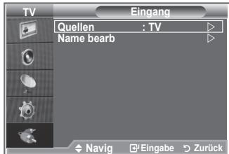 SAMSUNG LE23R86BD - Sie können zwischen den an den Eingangsbuchsen des Fernsehgeräts angeschlossenen externen Quellen auswahlen. - 1