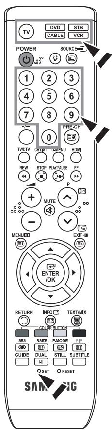 SAMSUNG LE23R86BD - Fernbedienung einrichten - 1