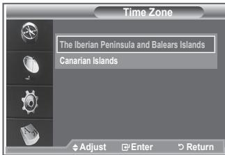 SAMSUNG LE23R86BD - Select the time zone where locate - 2