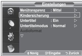 SAMSUNG LE23R86BD - Kindersicherung einstellen - 1