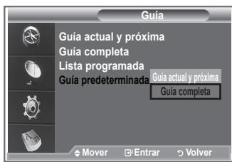 SAMSUNG LE23R86BD - Configuración de la guía predeterminada - 1