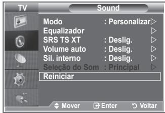 SAMSUNG LE23R86BD - Repor as predefinições de som - 1