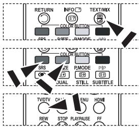 SAMSUNG LE23R86BD - Auswahlen einer Teletextsite mit Fastext - 1