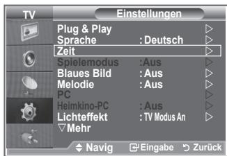SAMSUNG LE23R86BD - Aktuelle Uhrzeit einstellen und anzeigen - 1