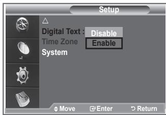 SAMSUNG LE23R86BD - Selecting the Digital Text (UK only) - 1