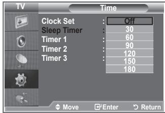 SAMSUNG LE23R86BD - Setting the Sleep Timer - 2