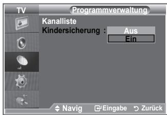 SAMSUNG LE23R86BD - Aktivieren der Kindersicherung - 1
