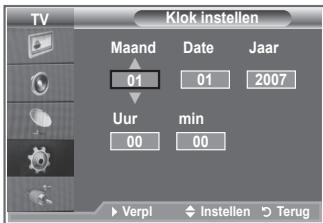 SAMSUNG LE23R86BD - De huidigeijd instellen en weergeven - 2