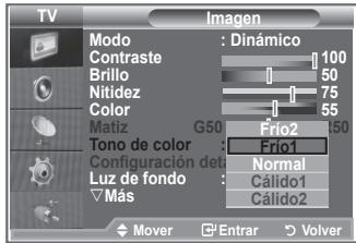 SAMSUNG LE23R86BD - Puede selectionar el tono de color que le résultat más como do para la vista. - 2