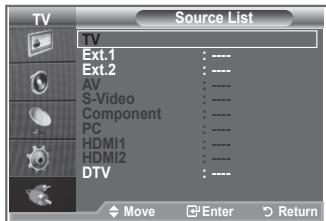 SAMSUNG LE23R86BD - Selecting the Source - 2