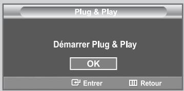 Plug & Play Démarrer Plug & Play OK Entrer Retour