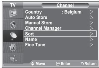 SAMSUNG LE26S81B - You can exchange the numbers of two channels, in order to: - 1