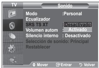 SAMSUNG LE26S81B - Configuración del TruSurround XT (SRS TS XT) - 3
