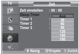 SAMSUNG LE26S81B - Sleep-Timer einstellen - 2