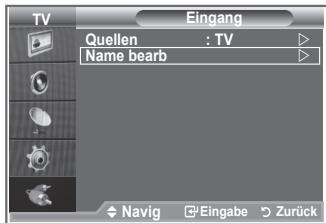 SAMSUNG LE26S81B - Vergeben Sie für die an die Eingangsbuchsen angeschlossenen Geräte Namen, um die Auswahl der Signalquelle zu vereinfachen. - 1