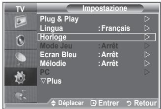 SAMSUNG LE26S81B - Réglage et affichage de l'heure actuelle - 1