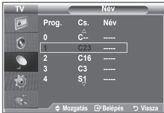 SAMSUNG LE26S81B - Ezek a nevek azonban módosíthatók, tehát a csatornákhoz új neveket is hozzárendelhet. - 2