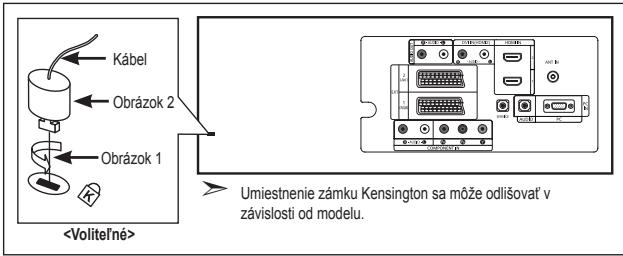 SAMSUNG LE26S81B - Použitie zabezpečovacieho Kensington zámku proti odcudzeniu - 1
