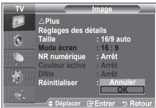SAMSUNG LE26S81B - Reinitialisation des paramètres d'image à leur valeur par défaut. - 2
