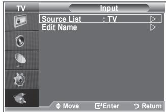 SAMSUNG LE26S81B - Izbirate lahko med zunanjimi viri, ki so priključeni na vhodne vtičnice TV. - 1