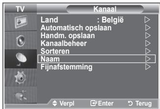 SAMSUNG LE26S81B - Kanalen krijgen automatisch een naam toegewezen wanneer kanaalinformatie wordt uitgezonden. U kunt deze namen wijzigen en nieuwe namen toewijzen. - 1