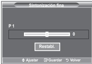 SAMSUNG LE26S81B - Utilice la sintonización fina para ajustar manualmente un determinado canal a fin de que la recepción sea óptima. - 2
