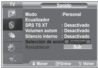 SAMSUNG LE26S81B - Mientras esté activada la función PIP se puede escuchar el sonido de la imagen secundaria. - 2