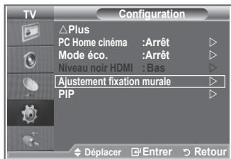 SAMSUNG LE26S81B - Réglage de la fixation murale (LE40S8 LE46S8) (vendue séparément) - 2