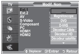 SAMSUNG LE26S81B - Nommez le périphérique connecté aux prises d'entrée pour rendre la sélection des sources d'entrée plus facile. - 2