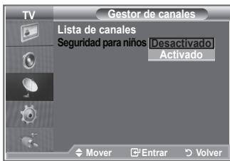 SAMSUNG LE26S81B - Activación del bloqueo infantil - 1