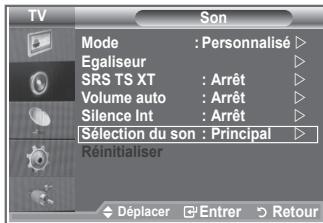 SAMSUNG LE26S81B - Lorsque la fonction PIP est activée, vous pouvez écouter le son accompagnant l'image secondaire. - 1