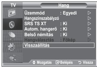 SAMSUNG LE26S81B - Hangbeállítások visszaállítása a gyári alapbeállításra - 1