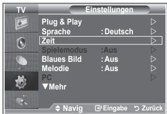 SAMSUNG LE26S81B - Aktuelle Uhrzeit einstellen und anzeigen - 1