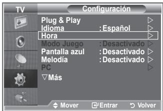 SAMSUNG LE26S81B - Ajuste y visualización de la hora actual - 1