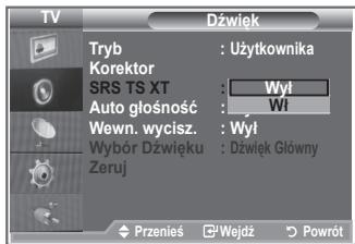 SAMSUNG LE26S81B - Ustawianie funkcji TruSurround XT (SRS TS XT) - 3