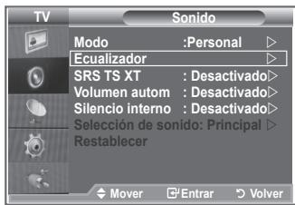 SAMSUNG LE26S81B - Es posible ajustar los parámetros del sonido según las preferencias personales. - 1
