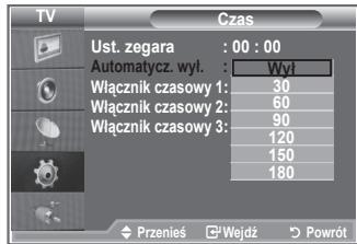 SAMSUNG LE26S81B - Nastawianie automatycznego wyłączania - 2