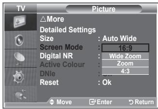 SAMSUNG LE26S81B - Selecting the Screen Mode - 2