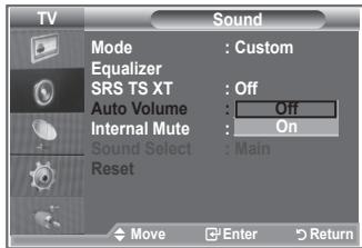 SAMSUNG LE26S81B - Adjusting the Volume Automatically - 2