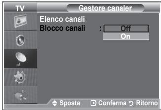 SAMSUNG LE26S81B - Attivazione del Blocco canali - 1