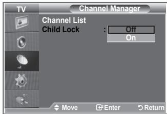 SAMSUNG LE26S81B - Activating the Child Lock - 1
