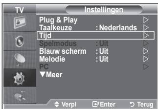 SAMSUNG LE26S81B - De huidige tijd instellen en weergeven - 1