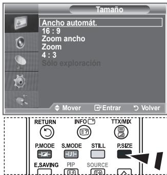 SAMSUNG LE26S81B - Cambio del tamaño de la imagen - 2