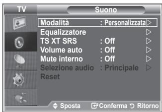 SAMSUNG LE26S81B - È possibile selezionare il tipo di effetto audio da utilizzare mentre si guarda una trasmissione. - 1