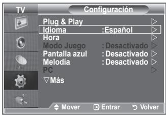 SAMSUNG LE26S81B - Elección del idioma - 1
