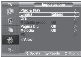SAMSUNG LE26S81B - Scelta della lingua - 1